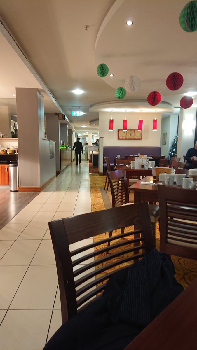 Holiday Inn Northampton looking festive at breakfast time. #HomeWithIHG, #RewardsOffer #ad @IHGRewardsClub