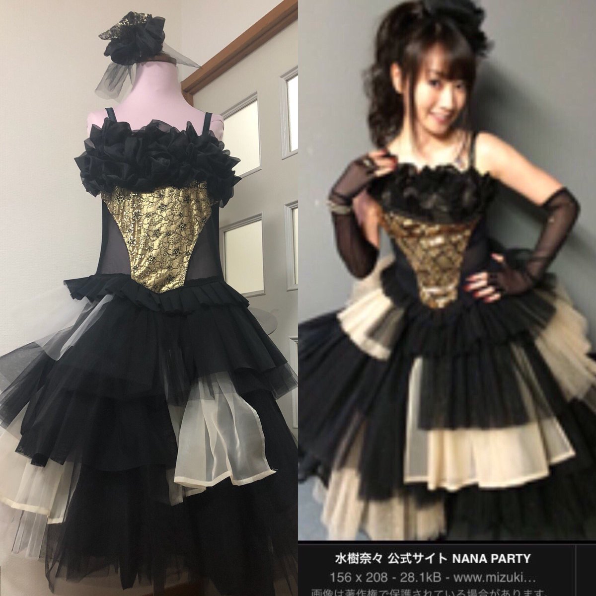 わっしょいおるちゃん در توییتر 自作のドレス完成したょー 髪飾りもバッチリ 2週間でギリギリ間に合ったぁ 手取り足取りミシンから教えてくれた冨山先生に感謝 裁縫教室習いたい人は絶対オススメです 日曜日のライブ頑張るぞー ソーイングサロン