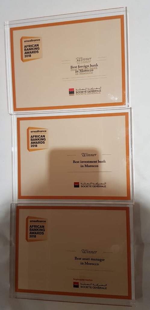 ELYacoubi_A's tweet photo. Très content des prix obtenus aux African Banking Awards,  ce qui démontre encore une fois la vitalité des filiales africaines de @SocieteGenerale sur le continent. ....Et bien entendu très fier des 3 prix obtenus par le groupe @SG_Maroc 
#أنتم_المستقبل https://t.co/SRjprmx3AY