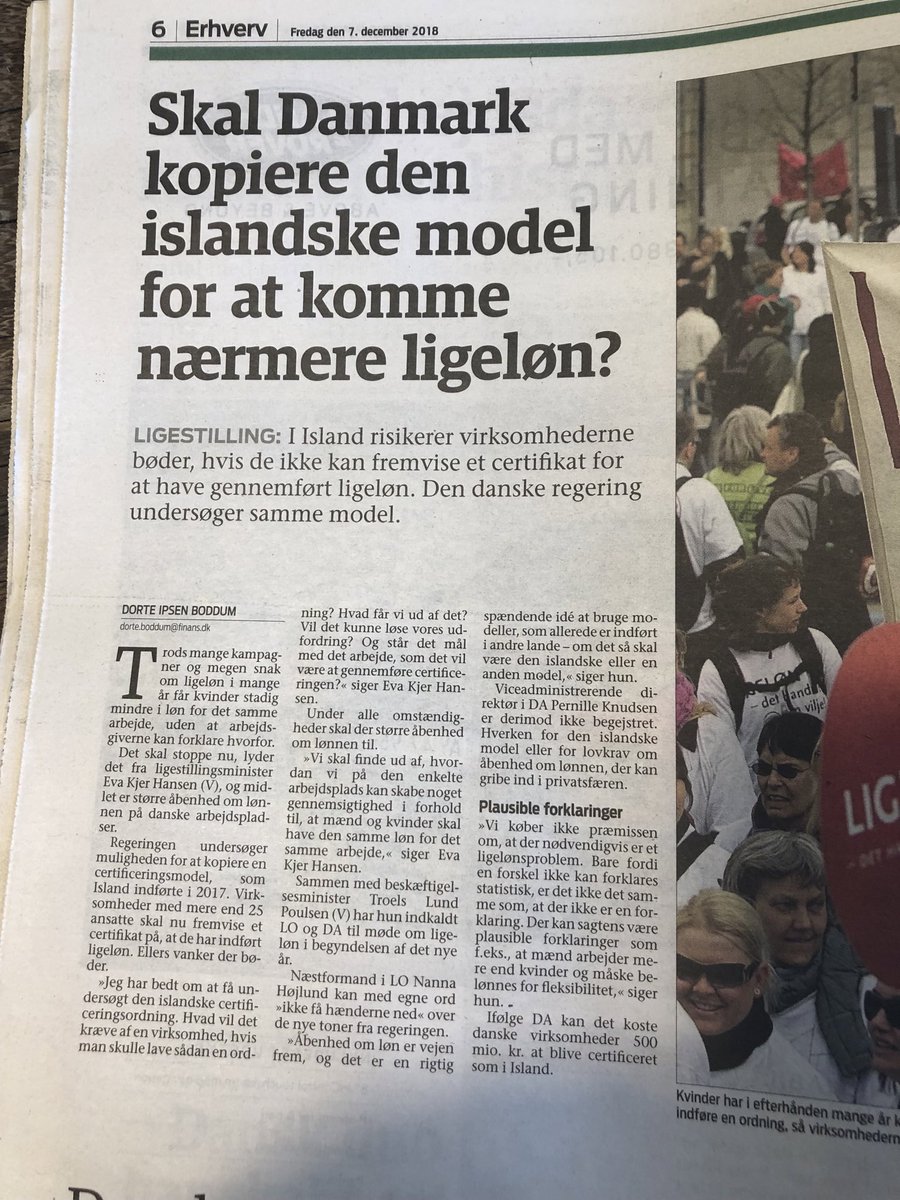 NannaHojlund's tweet image. Jeg er helt enig med @EvaKjerHansen. Der skal sættes en stopper for uligeløn nu! I @LO_Danmark er vi klar på at kigge på den islandske model sammen med @regeringDK 💪🏼 #ligeløn #ligestilling #dkpol