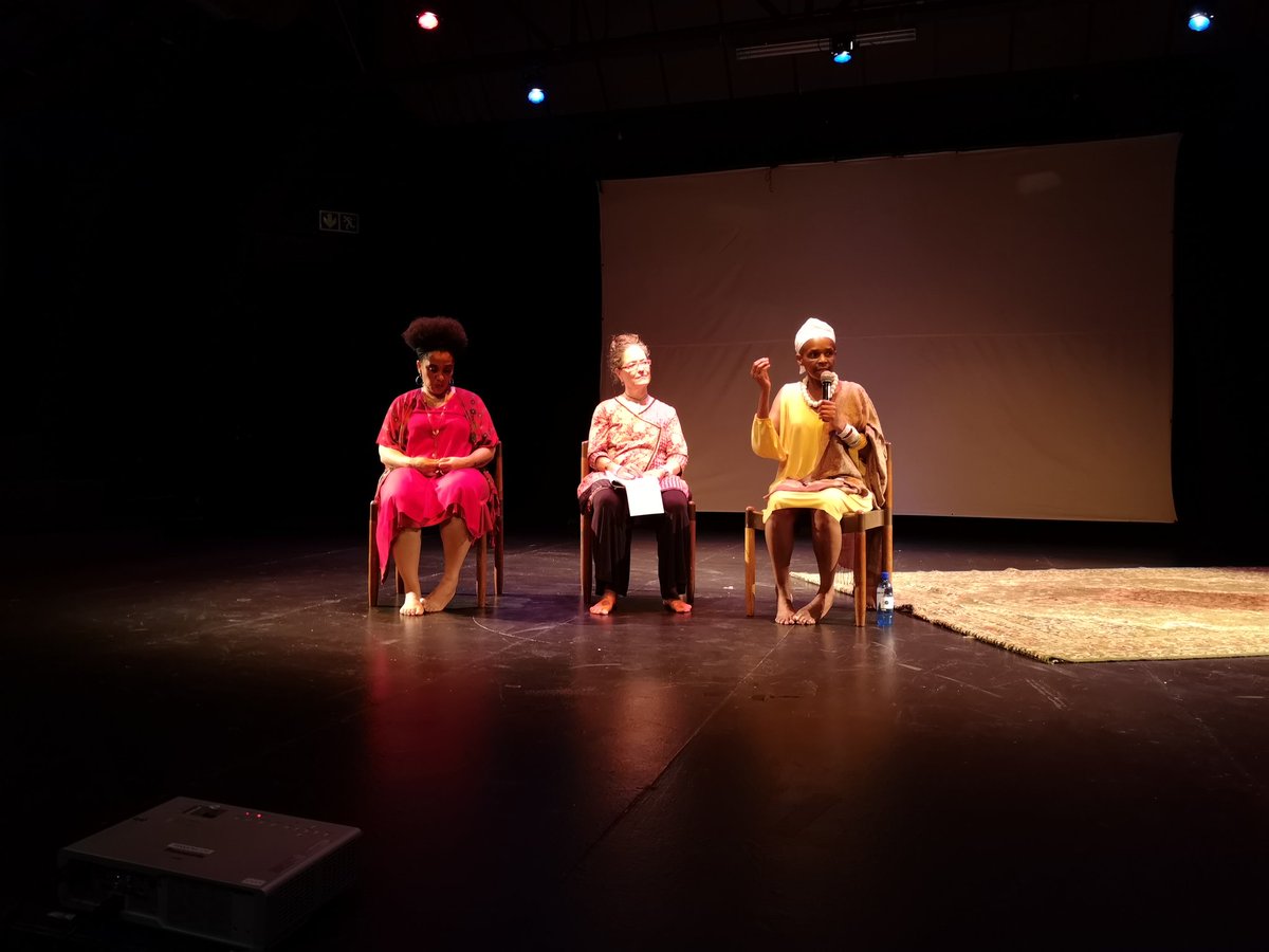 WarrenNebe's tweet photo. An extraordinary privilege to host Mmatshilo Motsei, Malika Ndlovu, and Dr Sara Matchett @dflwits #TransformingArts #TransformingLives #dflConference #dflFestival #WitsDFL10 https://t.co/ztAPSopPa5