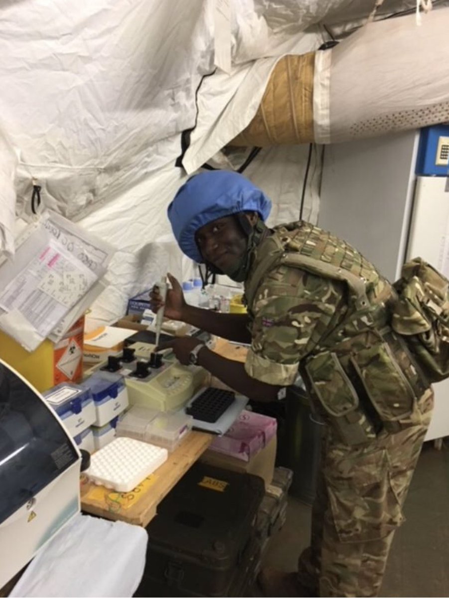 Day 7 of the AMS 12 Days of Christmas and we have WO2 Opoku and Cpl Ayres who will be talking to us at 1200 over on the AMS Facebook about their roles as Biomedical Scientists in the Army Medical Services.

#FindWhereYouBelong #EarnAsYouLearn #LiveALifeOfPurpose <a href="/SRTArmy/">ArmyMedicalPro's</a>