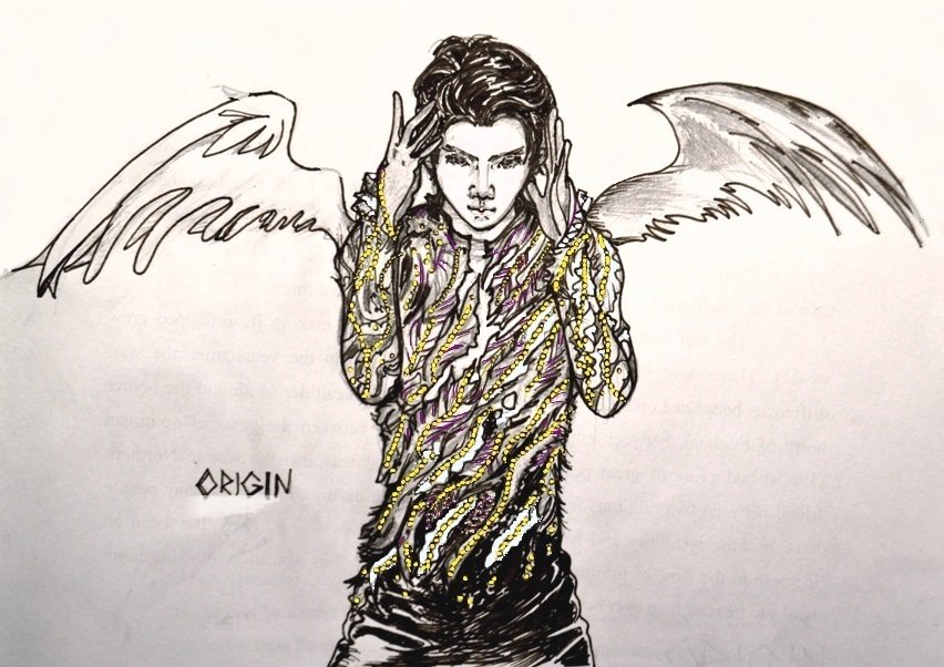 Happy bday to my fav athlete Yuzuru Hanyu! Love all the feathers in the Origin costume  