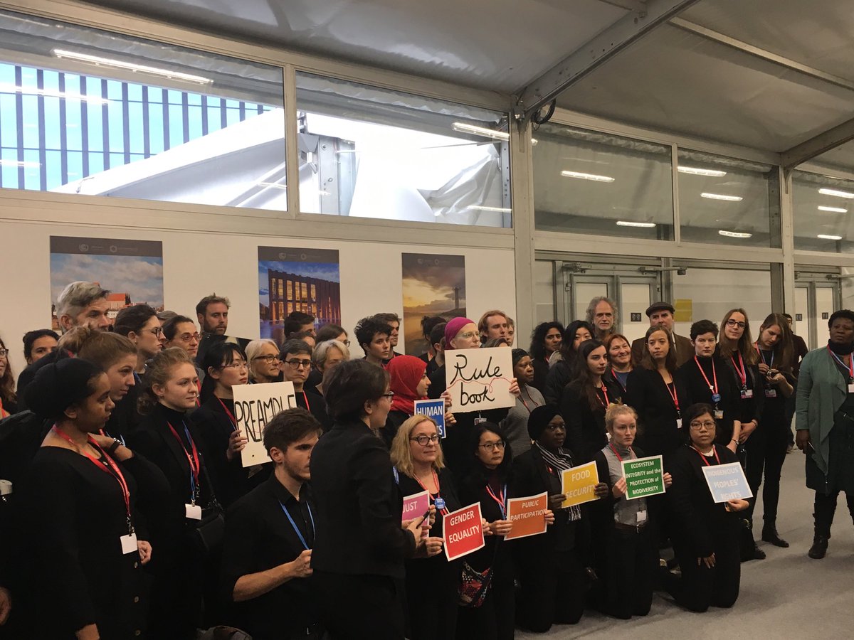 BarreAnn's tweet image. #COP24 ⁦@UNFCCC⁩ we want human rights and #gender equality in #parisrulebook !!!