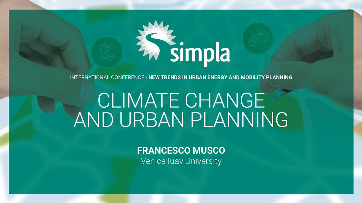 Simpla_project's tweet photo. Following #COP24 topics, we wonder how we could deal with extreme #weather events in our #urban environment
«#ClimateChange and urban planning», by @francescomusco at Simpla #international conference
🎥 https://t.co/AhhSBhv0Ov
#ItsSIMPLA #H2020 #urbanmobility
@EU_H2020 @iuav https://t.co/MBXzfw6fWh