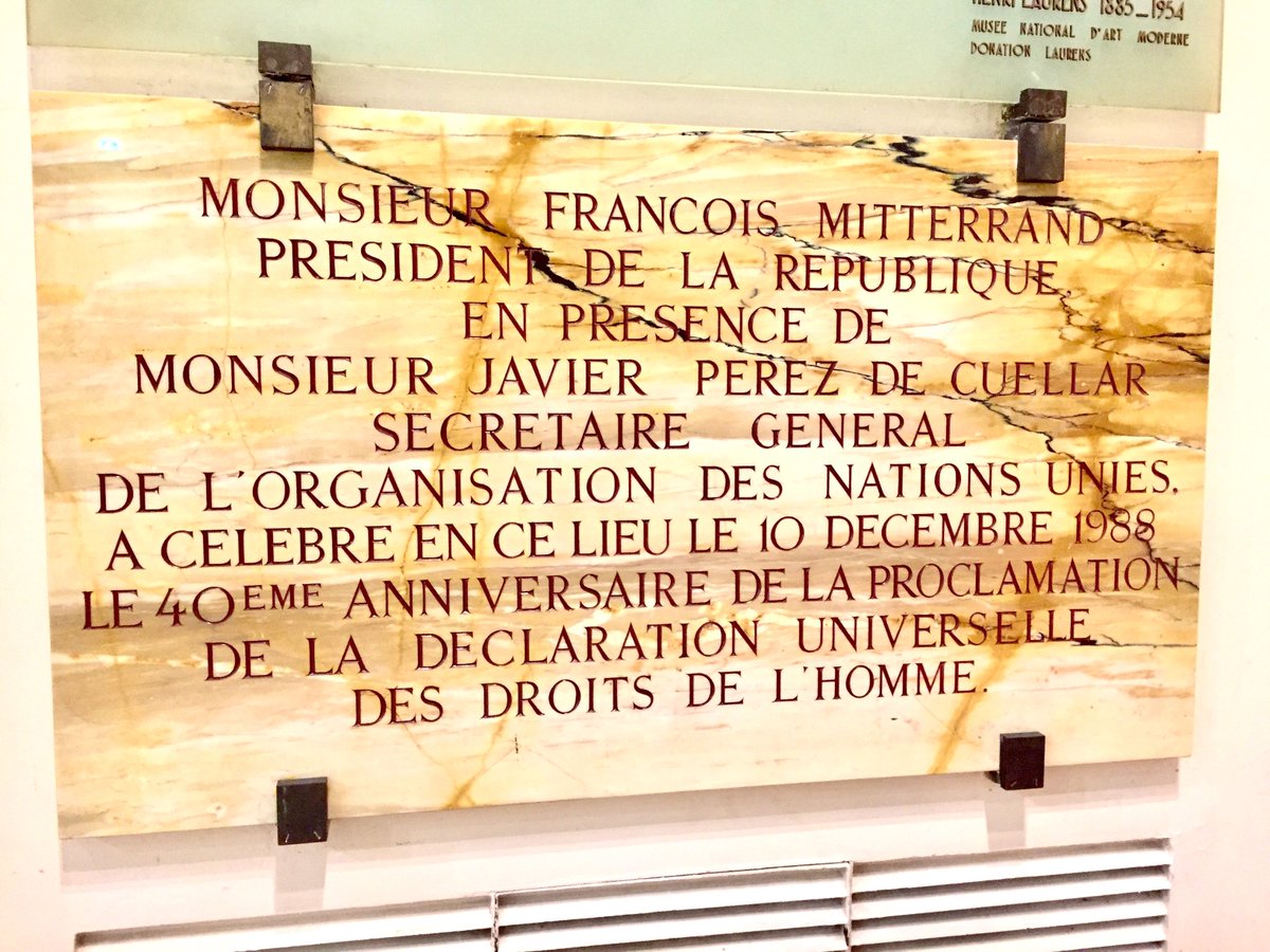 Congratulation <a href="/tsimba_freddy/">freddy tsimba</a> for this superb sculpture, symbol of the #Universal Declaration of #Human Rights, which brings #life to <a href="/TheatreChaillot/">Théâtre Chaillot</a> thanks to bullet casings and showing that a #Transformation is always possible #HumanRightsDay #StandUp4HumanRights <a href="/AADFund/">aadfund</a>