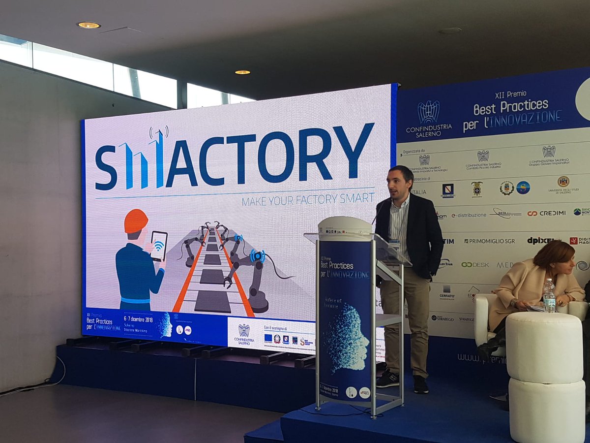 Exaltech_Srl's tweet photo. Si è concluso da poco l'intervento del nostro CTO @fterella durante la XII edizione del Premio Best Practice per l'Innovazione @smactory #industria40 @ConfindustriaSa @GGIUnindustria @Giuliano_Raf https://t.co/Hc9LQ2bMON