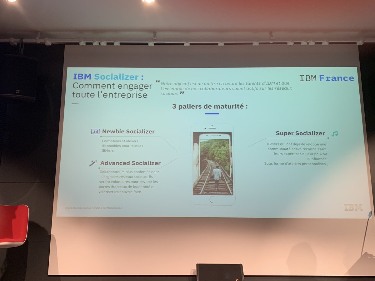 AngelaMontagner's tweet image. Le programme #IBMSocializer présenté au @SocialSellingF : le nouveau programme d’advocacy @IBM_France : faire des IBMers nos meilleurs ambassadeurs @sophie8stanton @SeverineLienard @gmarchand78