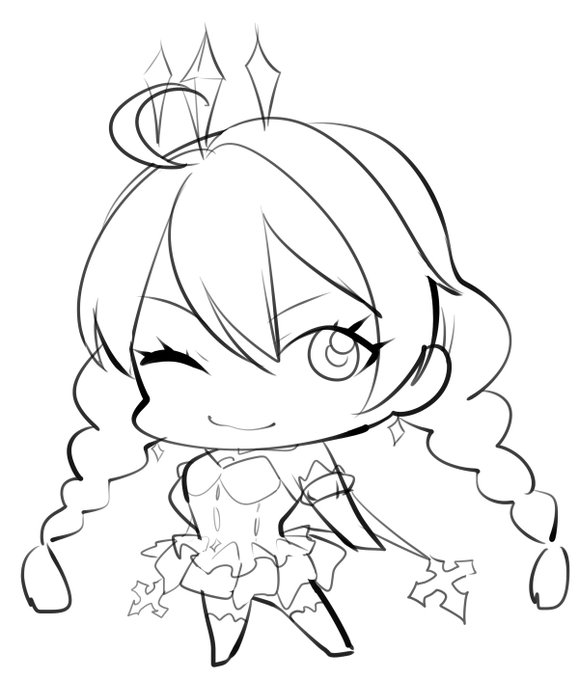 今日キアナちゃんお誕生日なのでラクガキ 