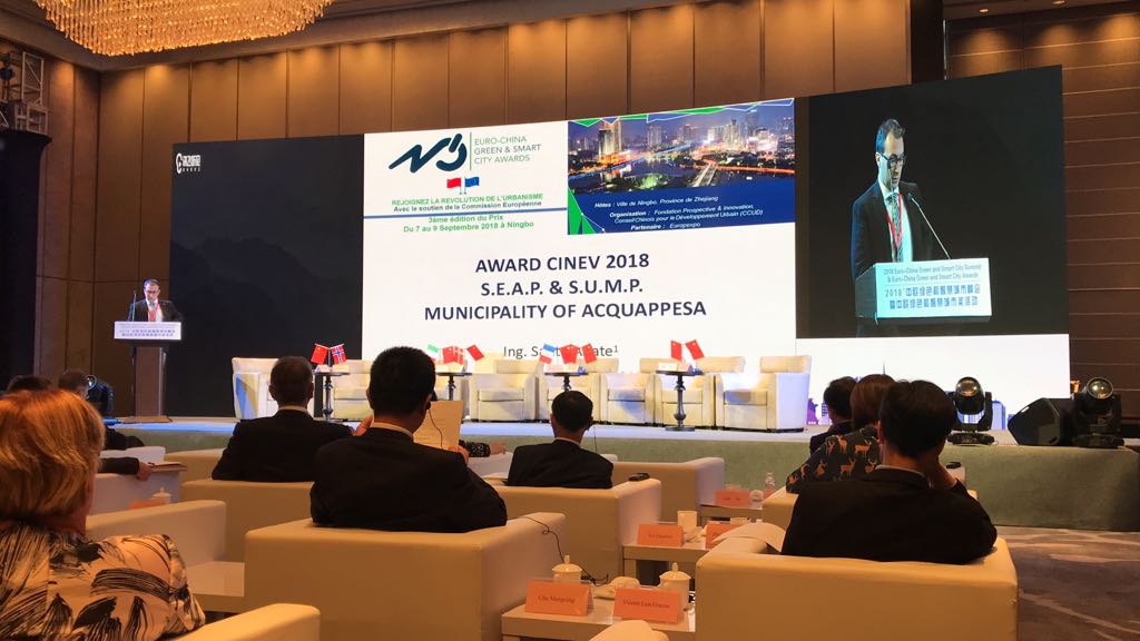 CIVITAS_SUMPsUp's tweet photo. Congratulations to Acquappesa 🇮🇹, a city in our #SUMP Learning Programme, that won an award 🏅at the recent Euro-­China Green and Smart City Summit! It was for best urban development in a European municipality with under 2,000 inhabitants 👏. Read more https://t.co/RYAEliuiLH https://t.co/pWvI8iz3nr
