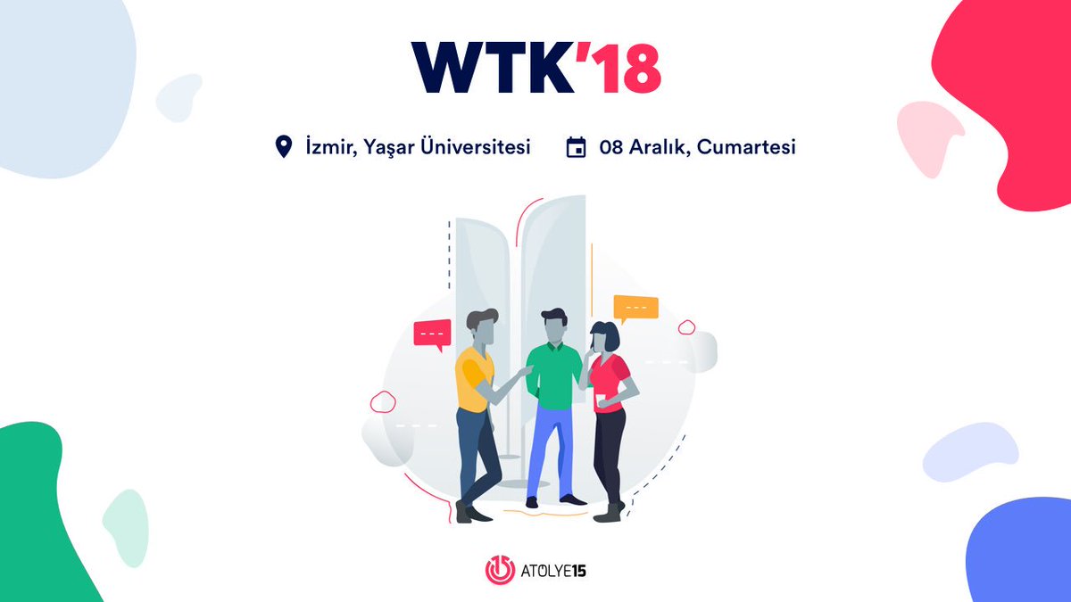 Atolye15's tweet photo. Yarın herkesi WTK’ya bekliyoruz✌️#wtk18 https://t.co/BvwECwKKZp https://t.co/E947LqvHOu