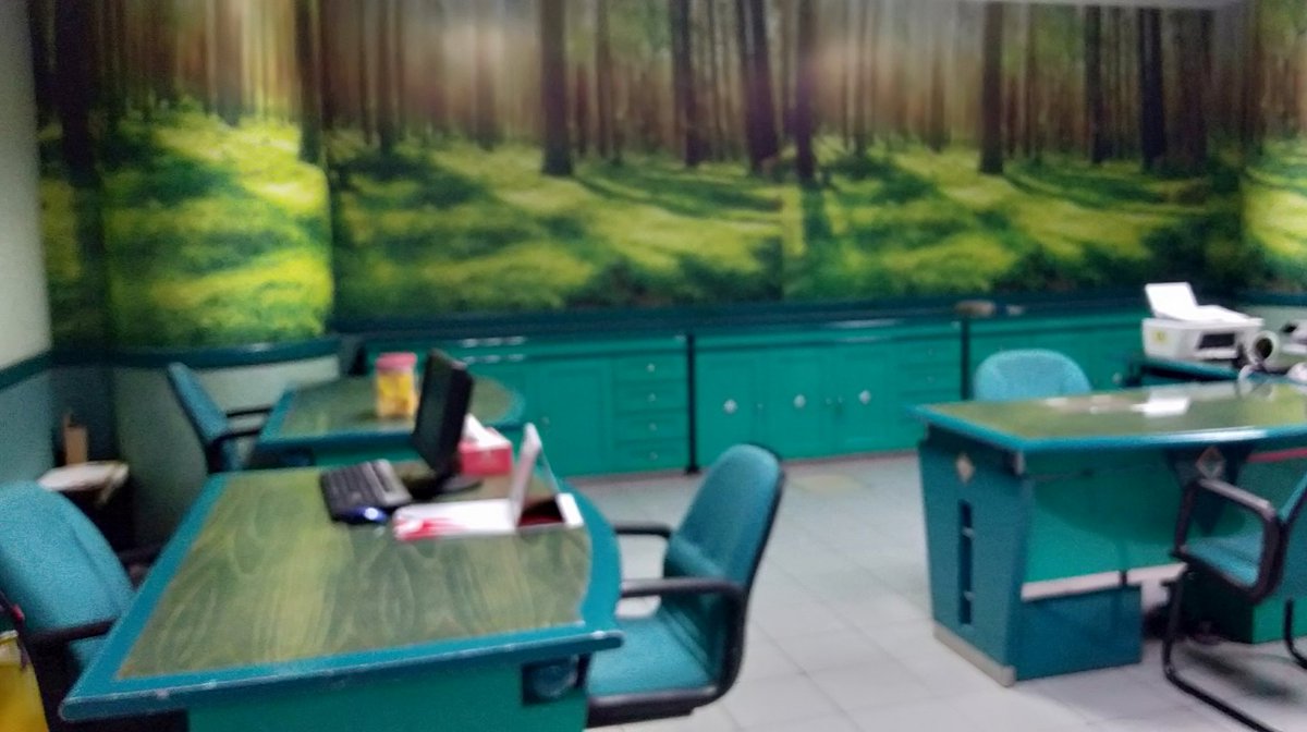 #TelkomFuntastic5 #BRIGHTTR5 #MLTREG5 (Witel Malang) (Ruang Sekretariat) Bekerja serasa di hutan yg sejuk dan alami membuat semakin lebih produktif  <a href="/parwi66/">Parwi</a> <a href="/_funtastic5_/">Funtastic5 TR5</a> <a href="/JoeAksa/">Juaksa</a>