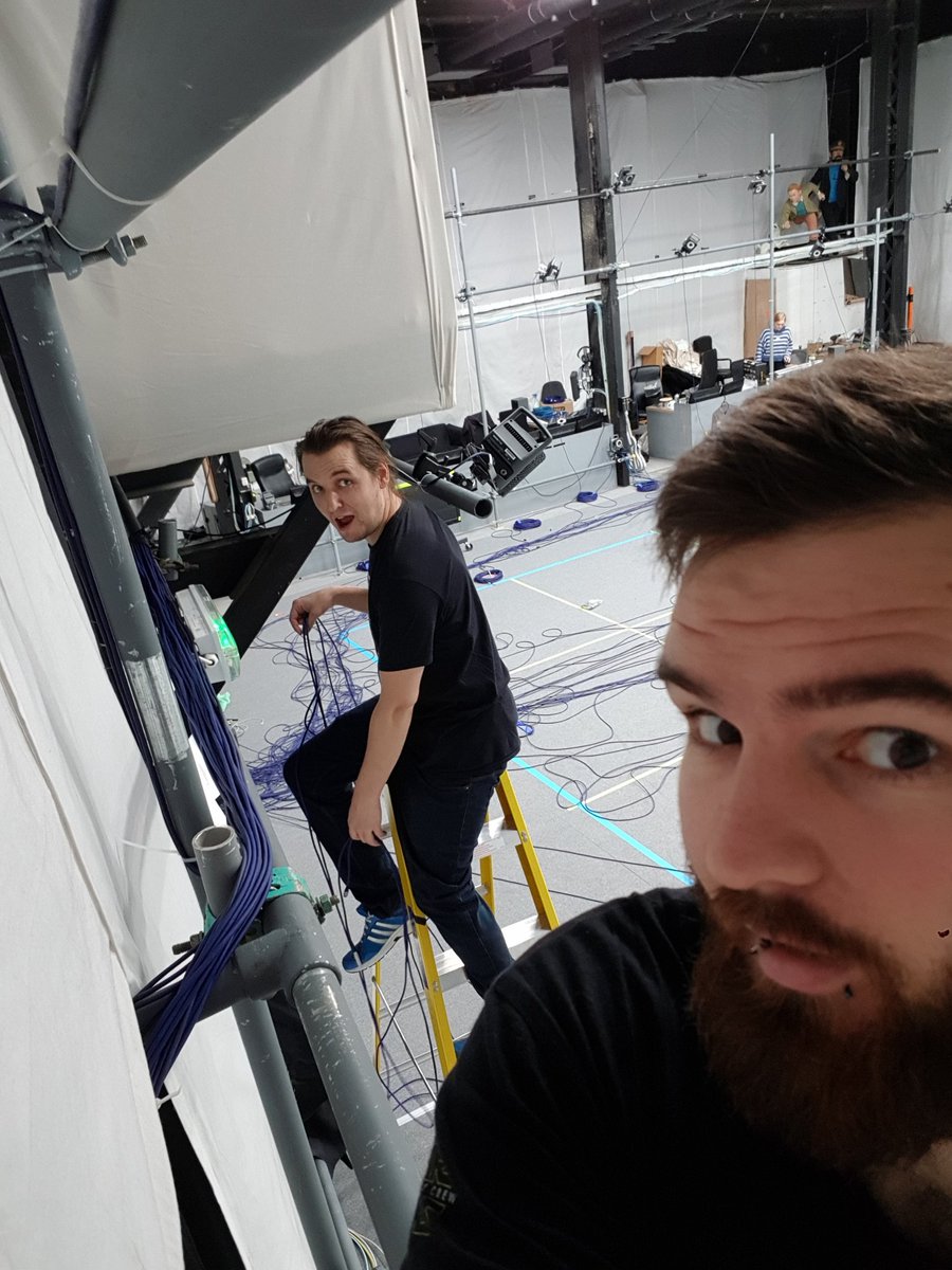 GeorgeAlanSears's tweet photo. Running all the cables #MoCapLife #Imaginarium_UK with @RichBestIMS https://t.co/1Eg0HEycqN