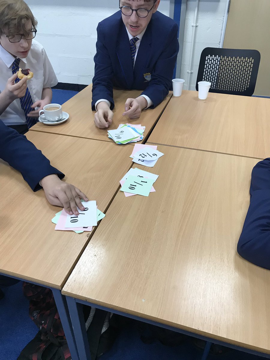 Started with a jigsaw and now we’re playing fraction cards <a href="/ASCC_maths/">ASCC Maths</a> @Year9ASCC @allsaintsccduk