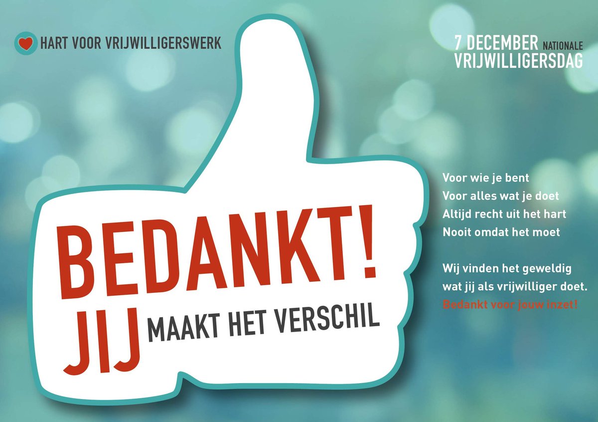 SamenvoorGM's tweet photo. Vandaag op Nationale Vrijwillgersdag een extra 'Dank je wel' aan onze eigen vrijwilligers, alle bedrijfsvrijwilligers en alle vrijwilligers, die Geldrop-Mierlo een stuk mooier en hechter maken❣ https://t.co/cfFXMG4RzX