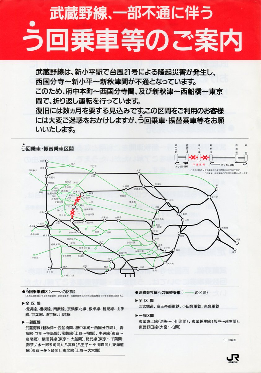 新小平駅水害1991 Togetter