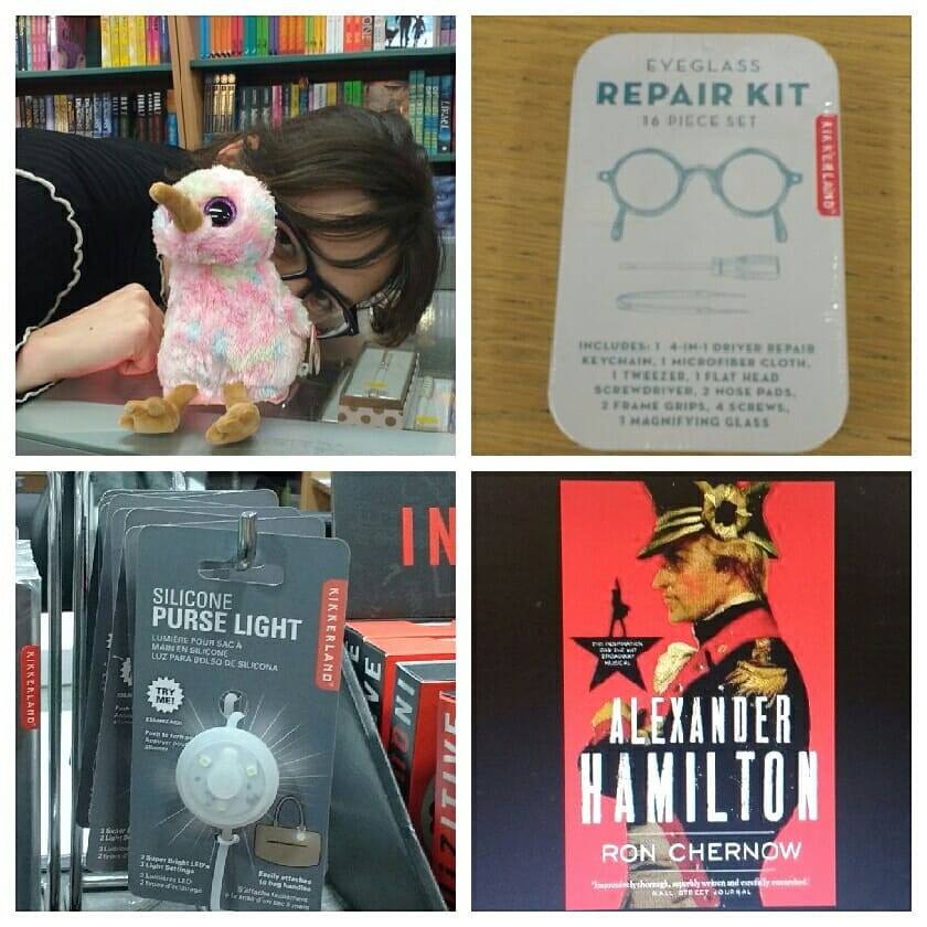 OMahonysBooks's tweet photo. Gráinne picked her four gifts for the #4ChristmasGiftsWishlist
#Somethingyouwant: the Kiwi beanie
#Somethingyouneed: Eyeglass repair kit
#Somethingtowear: Purse light
#Somethingtoread: Alexander Hamilton by Ron Chernow
#christmasinlimerick #christmasgiftideas #christmas2018 https://t.co/aJtCrIzEqq