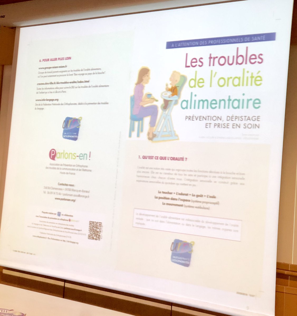 Sensibiliser les professionnels de santé aux troubles de l’oralité alimentaire @ rencontres d’orthophonie 18 @cplol_eu <a href="/orthophonistes/">FNO</a> <a href="/FLI_Logopedisti/">FLI</a> @MCAsupporttool <a href="/tizianarossett3/">Tiziana Rossetto</a> <a href="/ASHAWeb/">ASHA</a> <a href="/RCSLT/">RCSLT 💙</a>