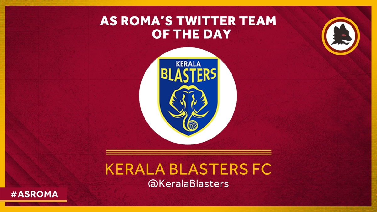 ASRomaEN's tweet photo. #ASRoma’s Twitter Team of the Day is @KeralaBlasters, a club that takes its name from Indian cricketing legend Sachin Tendulkar, who was known as the ‘Master Blaster’. Formed in 2014, the club regularly attracts over 50,000 fans to games &amp; provides free coaching to local kids. 🇮🇳 https://t.co/gZY328k9bH