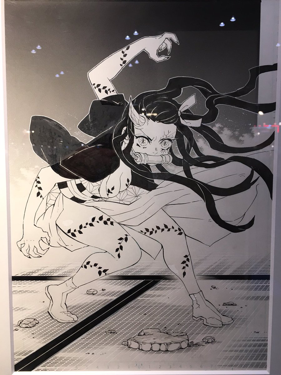 鬼滅の刃の原画。炭治郎！禰豆子！ #鬼滅の刃 #ジャンプフェスタ