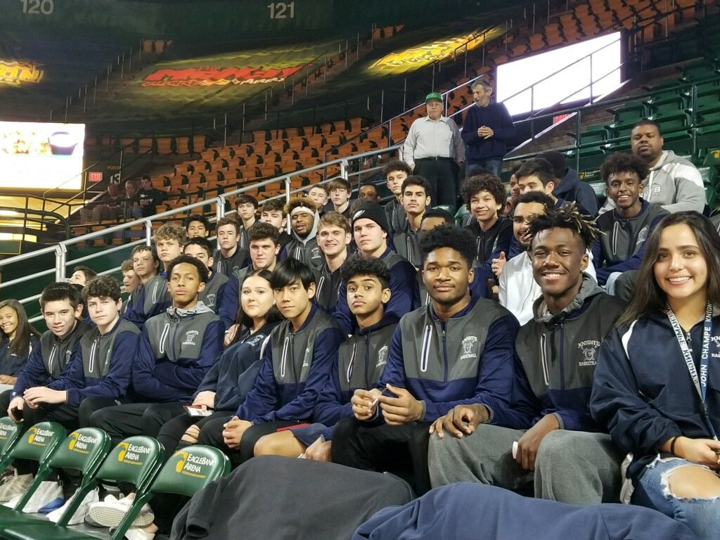 jchs_bball's tweet photo. Ready for the game at George Mason. Thank you @MasonMBB https://t.co/qDCxUFJXny