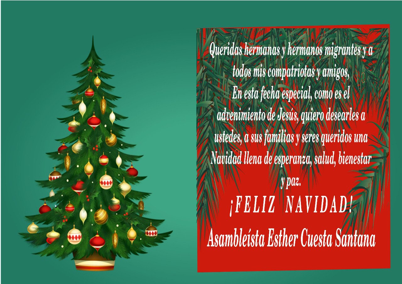 Esther Cuesta Santana Mi Augurio Navideno Es Que En Esta Epoca De Advenimiento Tengamos Muchos Momentos Felices Y Podamos Reflexionar Y Expresar El Amor Que Sentimos Por Nuestras Familias Sea