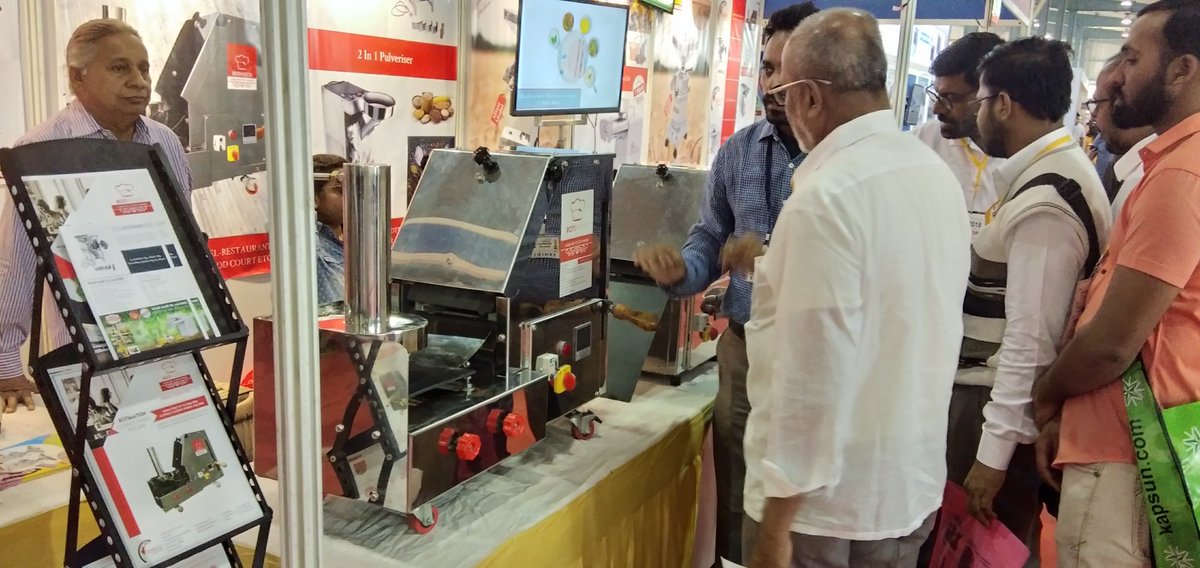 mahijexim's tweet image. khadhya khurak 2018, Gandhinagar our stall 78 &amp;amp; 79 hall no 11 

#rotimation #mahij #pranamiflourmill #khadhyakhurak #KhadhyaKhurak2018 #FoodofIndia #foodmachinery