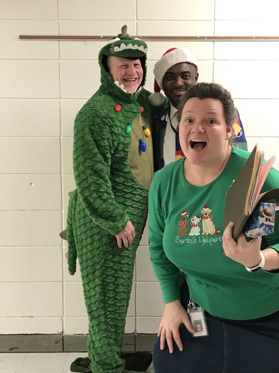 Mr. Welch and Mr. Wilson never disappoint with their creative gear! And Mrs. Garrow with the perfectly-timed photobomb 😂 <a href="/WindyWhales/">Windermere School</a>