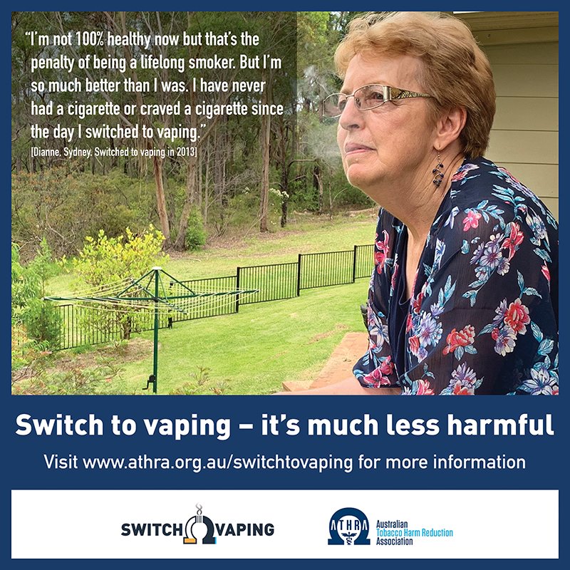 australian tobacco harm reduction association Insights switch2vaping" - Results on X