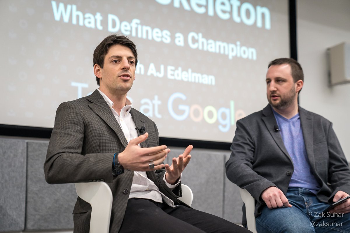 Zak Suhar A Twitter Shot Israelskeleton Aj Edelman S Talksatgoogle A Couple Weeks Back And Was Inspired By Israel S First Ever Sliding Sport Olympian 2x World Championships Entrant And The Most Decorated Israeli Slider