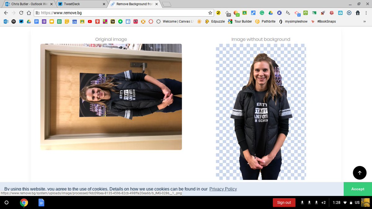 InnovationRsd's tweet photo. Just learned about this cool way to remove background from an image...so, perhaps I'm creating a stop motion slide deck. When I taught it before it was "use a PNG so it doesn't have a background or live with the background of your image. Now, free website https://t.co/U2mtnNX17e https://t.co/XiNY2hUYI0