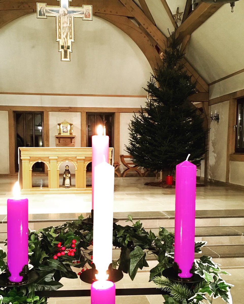 DomSrStJoseph's tweet image. It’s beginning to smell a lot like Christmas! Pine trees everywhere! 

Here’s a couple of photos of two of our three trees... and a photo of the surprise which awaited us in the chapel yesterday morning. 😅 🤣

#Christmas #Advent #Advent2018 #OChristmasTree