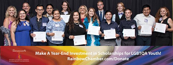 2018 is winding down! Consider investing in #LGBTQA youth with a tax-deductible contribution to Rainbow Chamber Foundation Scholarship Fund or Palmer Family Healthcare Professionals Scholarship Fund! <a href="/SacRCC/">Sac Rainbow Chamber</a> rainbowchamber.com/donation/