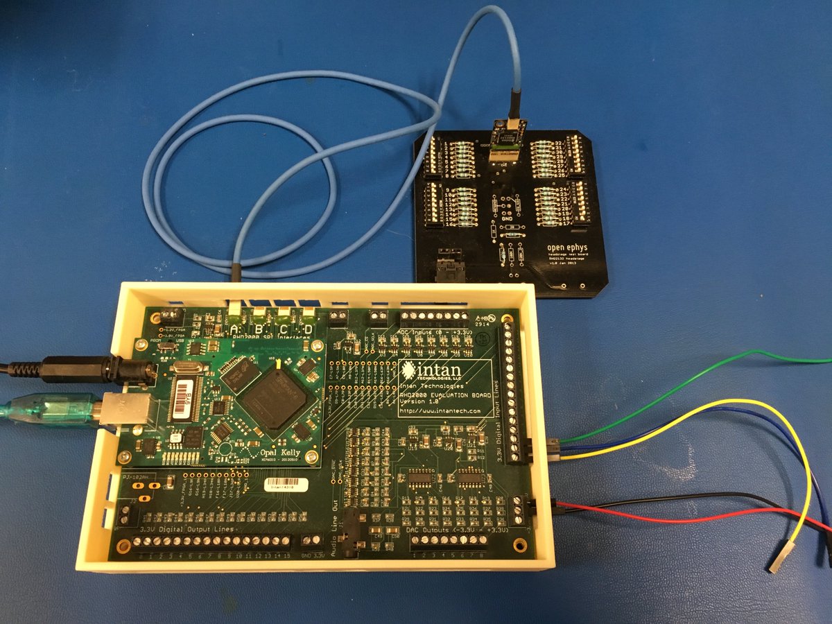 dspwi's tweet photo. Just printed this enclosure for the Intan USB board using @Stratasys F270. Will become part of the @dspwi demo rig. STL files are avaiable on Intan website. Thanks to @englishdanielf @brendon_watson @lukesjulson @skillmill_nyc for kicking out the files.  @OpenEphys @OpenBehavior https://t.co/v3XGTxf4oS