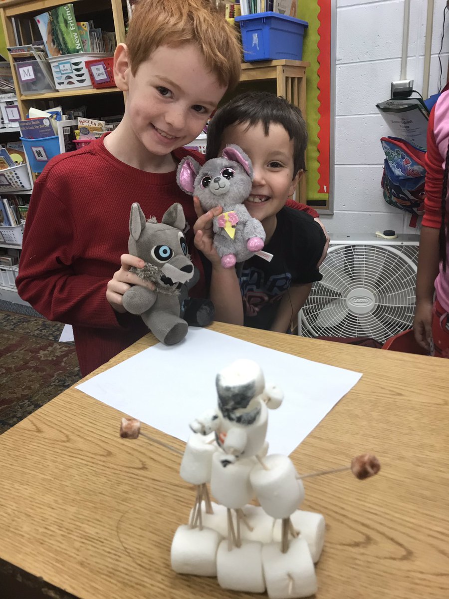 AlvesClass's tweet photo. PJ/Movie day! Snowman STEAM activity! Crafts! Busy but fun day in second grade! https://t.co/fgX8Lv7cuu