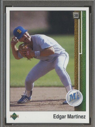 baseballcardDoc's tweet image. Rare: Edgar with no glasses and playing in the field. ⚾️⚾️⚾️ #edgarmartinez #1989upperdeck #upperdeck #baseballcard #baseballcards #baseballcarddoc #baseballcardmovie #jackofalltrades #mariners @Mariners