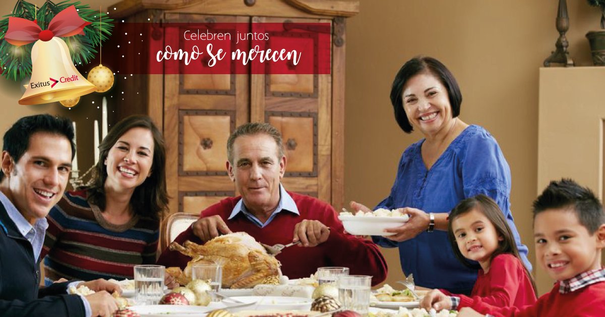 Esta Navidad lo importante es compartir y disfrutar en compañía de la familia. Créditos para jubilados y pensionados desde $3,000 y plazos de hasta 36 meses. Llama al 01 800 022 08 84 o manda un Whats clxt.ch/Exitus. Más info en exituscredit.com #FelizNavidad