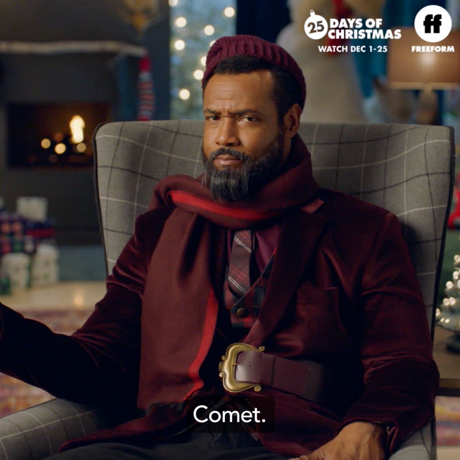 Freeform Countdown To 25 Days Of Christmas 2022 Isaiah Mustafa Freeform Santa (@Freeformsanta) / Twitter