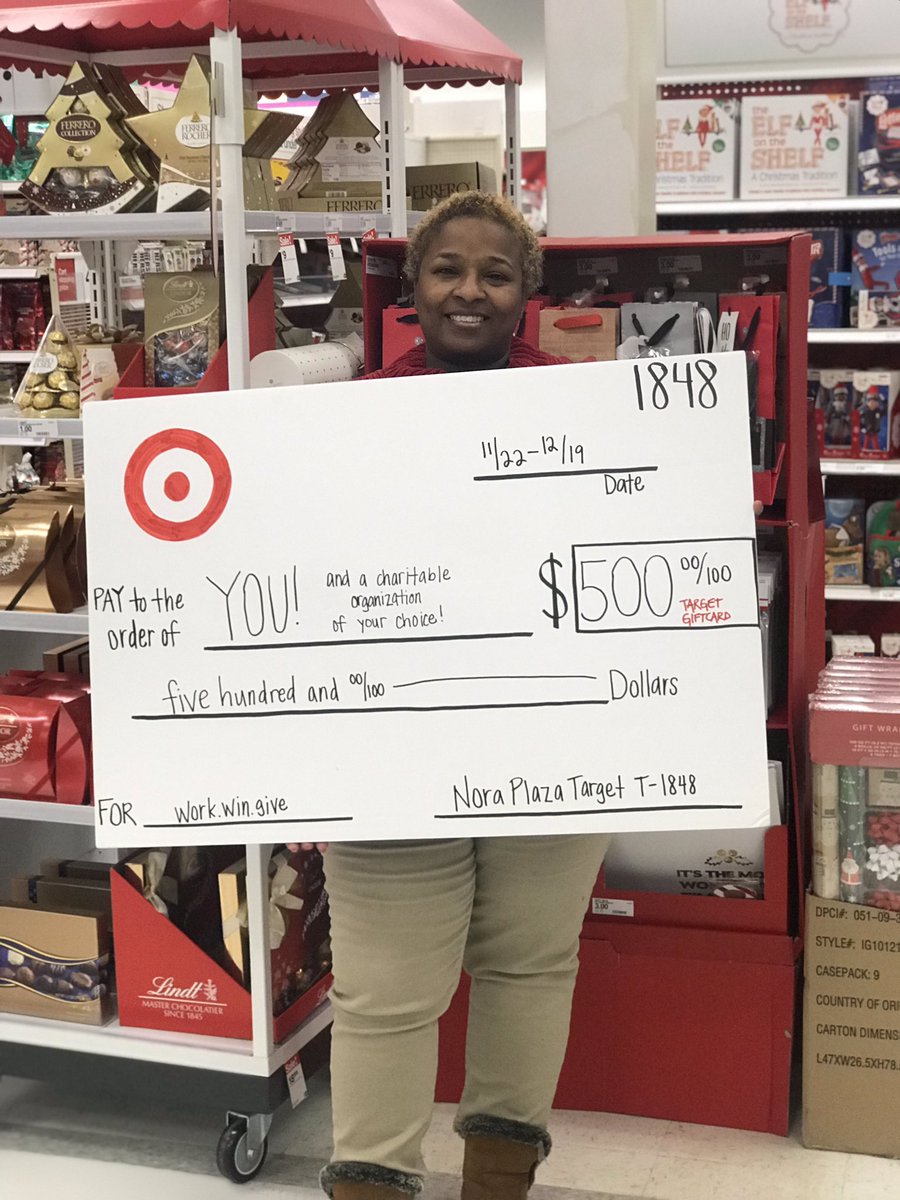 Today was my favorite day at Target...EVER! Getting to surprise Shonelle in a store huddle as our WORK WIN GIVE WINNER...and see our entire team excited for her just made my day! 1848 is so happy for her! #WorkSomewhereYouLove <a href="/JP_Cooney7/">Jon-Patrick Cooney</a> <a href="/rickd0055/">Rick Dengelegi</a> <a href="/ShannonL1788/">Shannon Lichlyter</a> <a href="/Katemard1/">Kate</a>