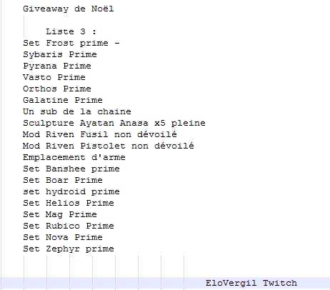 EloVergil's tweet image. La liste 3 arrive et c'est la dernière ! Bravo aux gagnants de la liste 2.
Joyeuses fêtes à tous ! 
Vous avez jusque vendredi 28 ! DERNIER TIRAGE ! 
Pour participer ?
▶️FOLLOW TWITTER 
▶️ FOLLOW TWITCH twitch.tv/elovergil 
▶️ RT ce message !
Bonne chance !