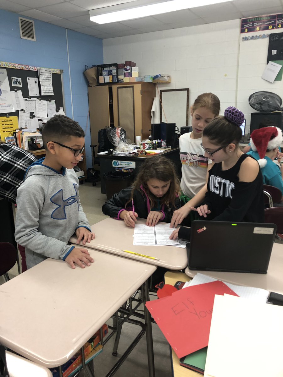 5fGfms's tweet photo. Escaping for the holidays! The students of Team 5F collaborated as they used their creativity and critical thinking skills in our escape room challenges. #Carmel6Cs#5thgradersrock#Team5f#collaboration https://t.co/judy90rCxA