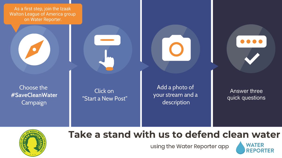 IWLA_org's tweet photo. Join the #SaveCleanWater campaign on Water Reporter to share a stream that’s important to you – ideally one that does not flow all year, which are most at risk of losing protection from pollution. More info: https://t.co/kreSx0K1JJ @water_reporter #WOTUS https://t.co/lDbUjA3qkf