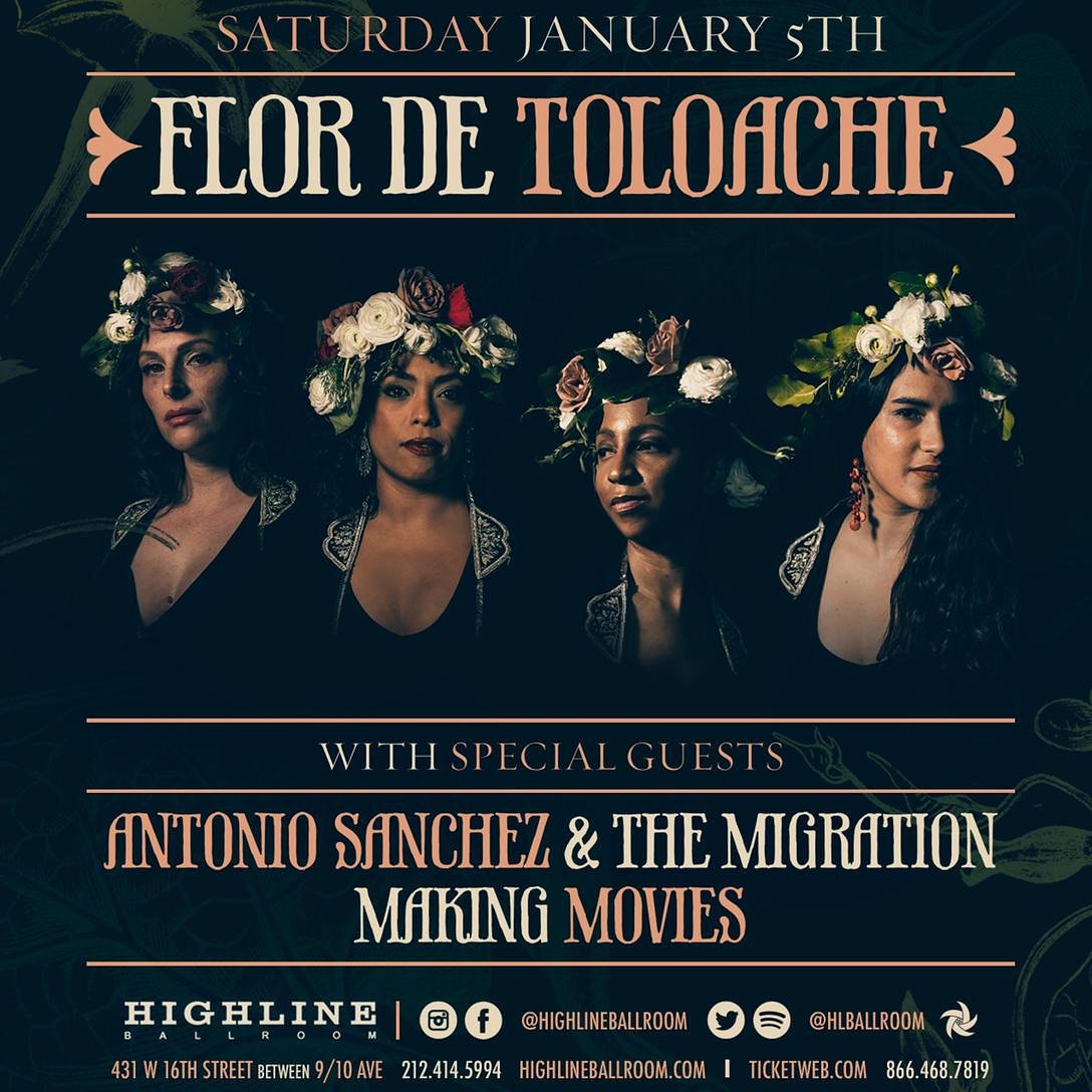 Jorge99751573's tweet photo. Latin Grammy winner Flor de Toloache in New York!
Highline Ballroom Enero 5, 2019
Tickets available at:https://t.co/aYmsJPU2ML  #srreyes #nivelpresenta #flordetoloache #highlineballroom #bbkingsnyc https://t.co/2oQoR2rtcS
