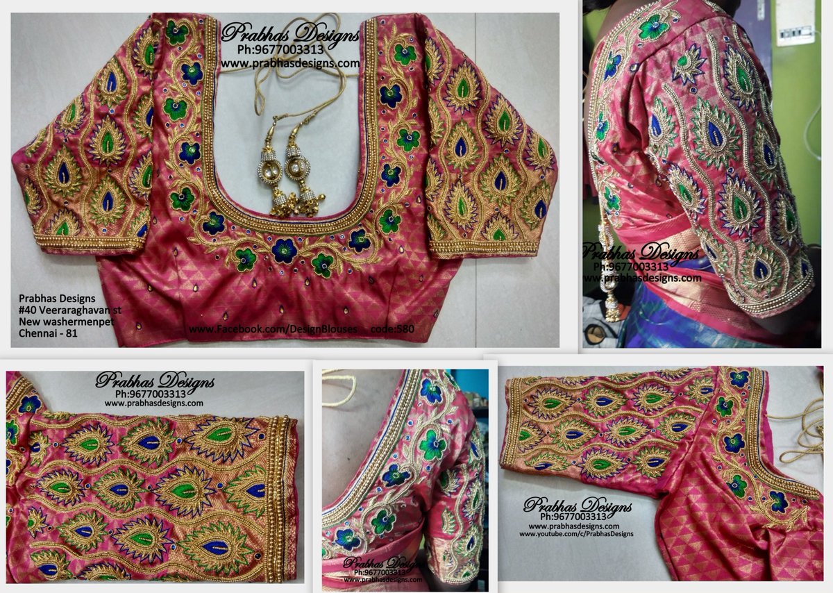 PrabhasDesigns's tweet photo. CODE  580 Gorgeous Flower Designed Aari Embroidery Designer Blouse. Full sleeve work designed by Prabhas Designs.
#chainstitch #loadstitch #Beadwork
#satinstitch #embossedthreadwork #zardosi #kundanwork #sugarbead #kundanworkwithzardosi #leafstitch #zardosiLoad #ZardosiFilling https://t.co/nepi1dWE1C