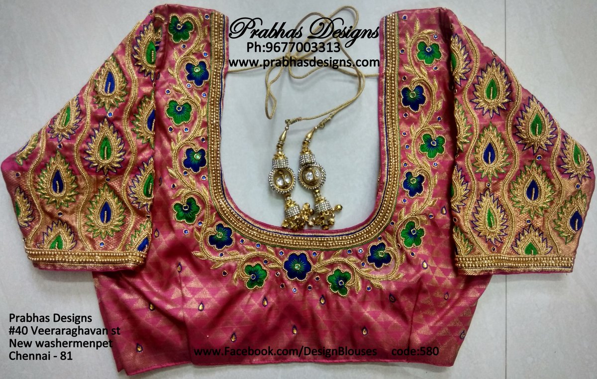 embroidery designs for blouse sleeves
