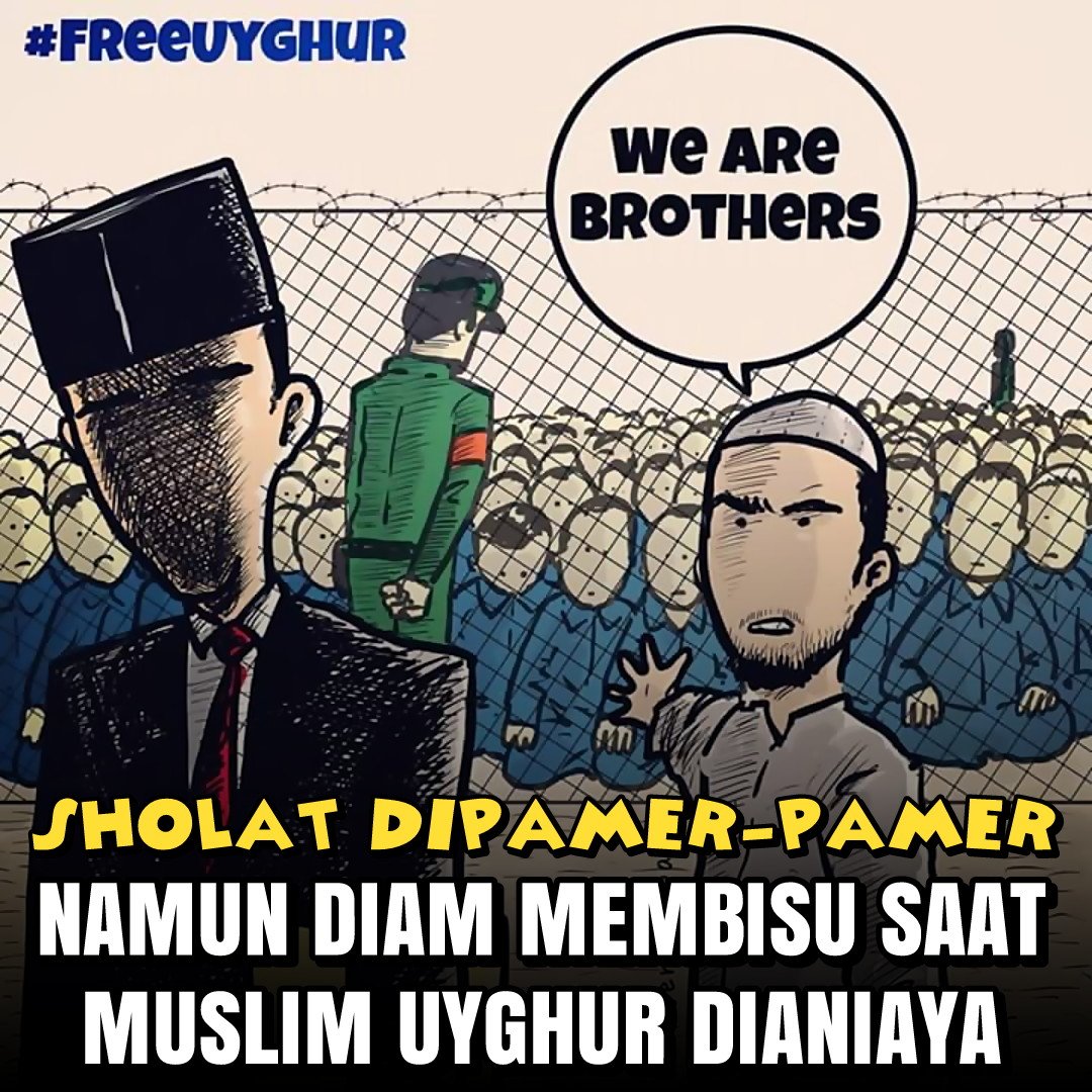 Sholat dipamer-pamer namun diam membisu saat Muslim Uyghur dianiaya.

Siapakah dia?