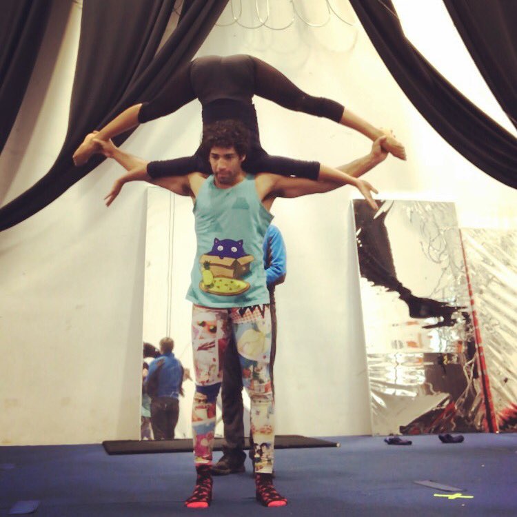 Two of our performers training in #handtohand balancing - a specialty of our director Peter. How amazing are they! #yvrcircus