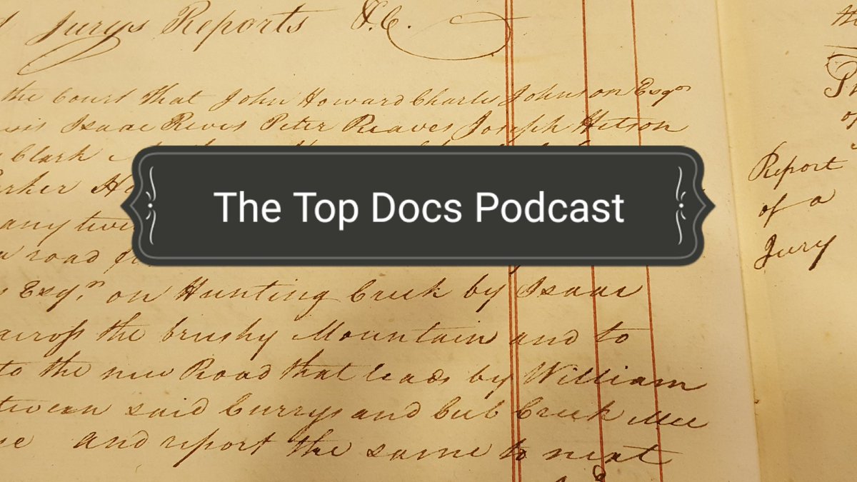Thinking about starting an #archives #podcast called Top Docs about incredible documents at repositories across North America. The goal is to get the public who listens to #history pods to connect w/archival records. Anyone want to nominate a doc? DM for further info. Thanks!
