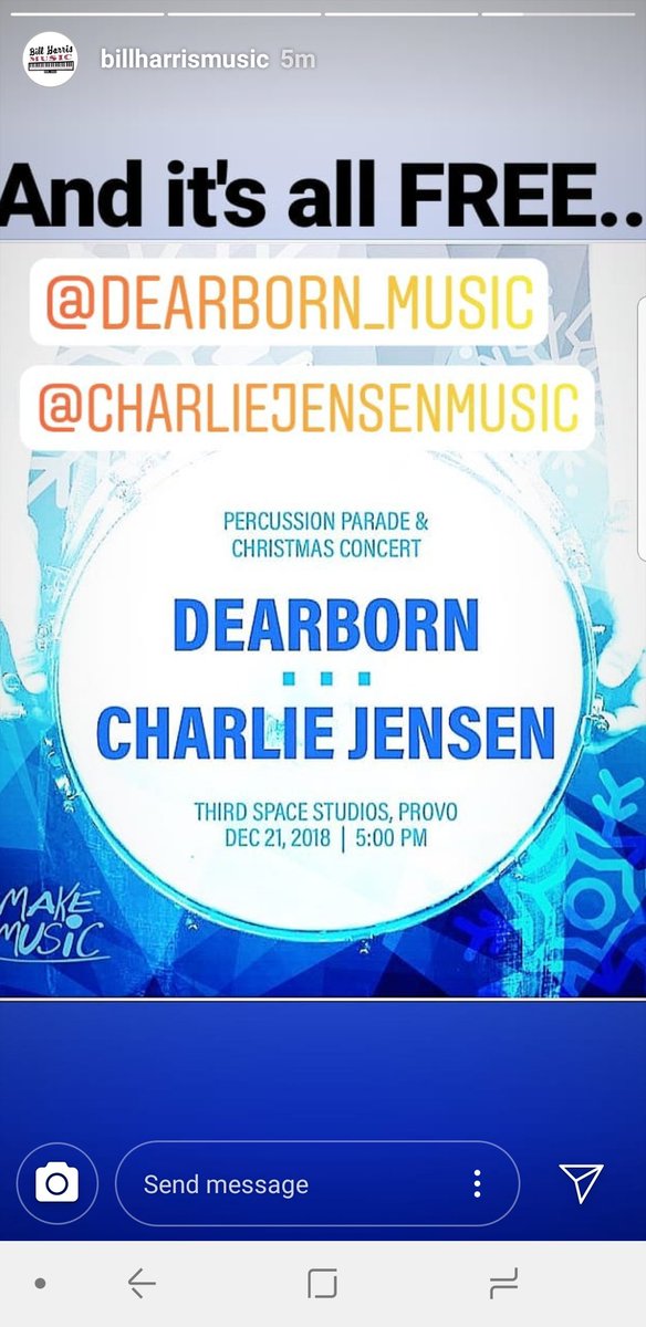 Happy to host another <a href="/makemusicday/">Make Music - June & December 21</a> event! This time we're coming at ya w/ the #PercussionParade. Well have free music + we'd love for you to bring you and your percussion instruments and join us for a #Festive + #Musical time! THIS FRIDAY at #ThirdSpaceStudios here in #Provo!