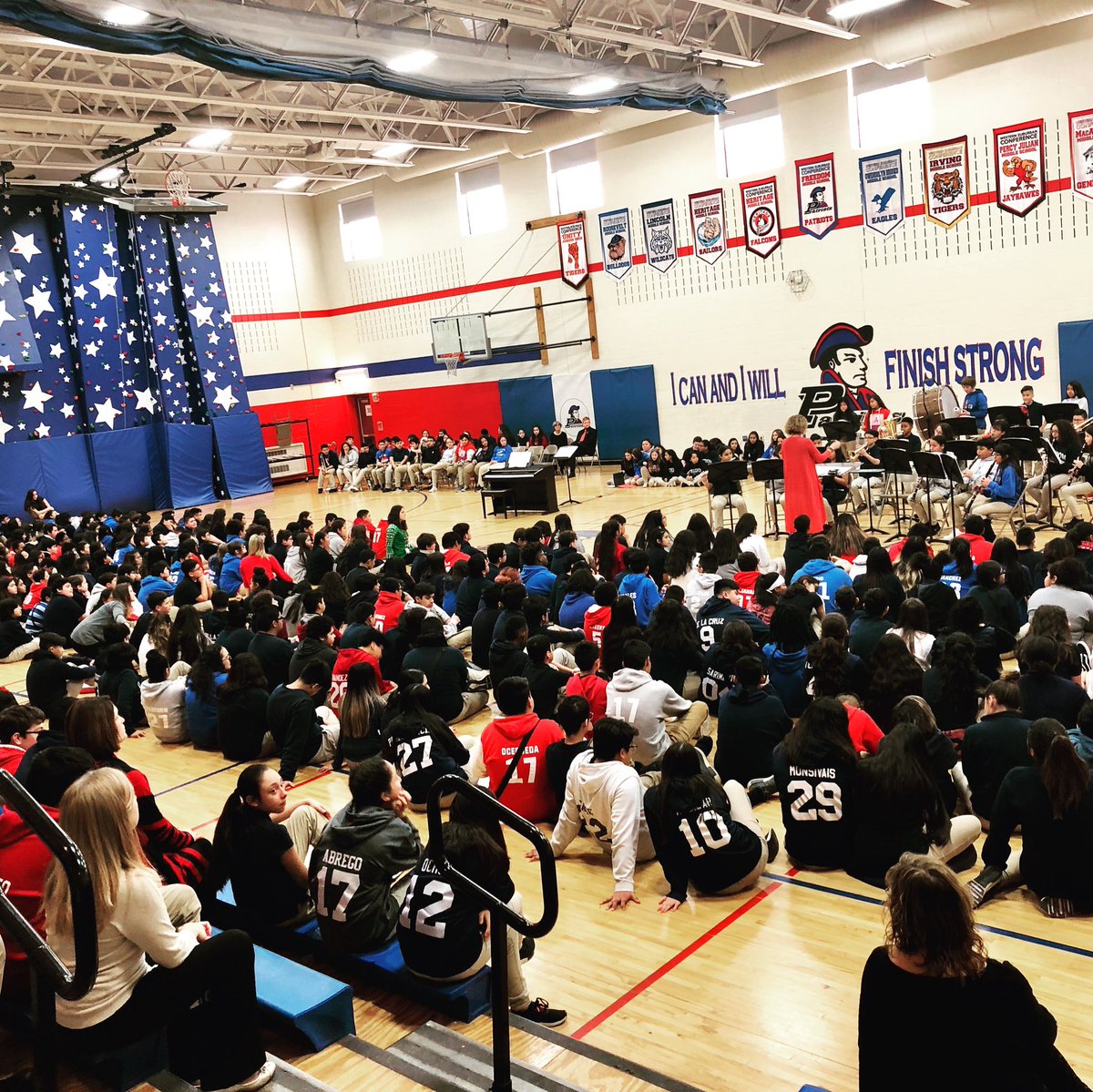 BrianJamesWilms's tweet photo. Great job by Freedom’s Band &amp; Choir! Practice concert for our students today before tonight’s Winter ❄️ Concert !! Go Patriots!  @FreedomD100 https://t.co/7p7S5Rsoxd